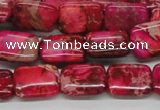 CDE20 15.5 inches 12*16mm rectangle dyed sea sediment jasper beads