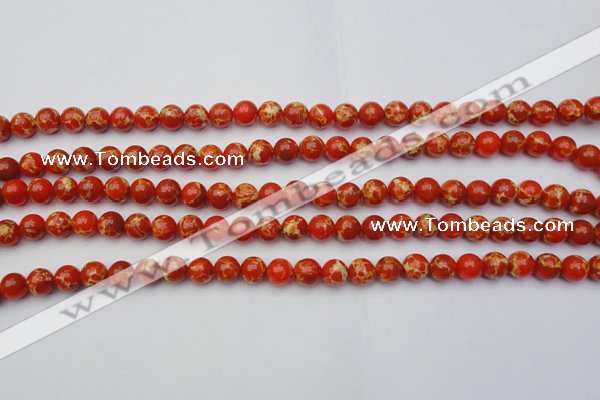 CDE2001 15.5 inches 6mm round dyed sea sediment jasper beads