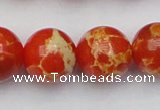 CDE2010 15.5 inches 24mm round dyed sea sediment jasper beads