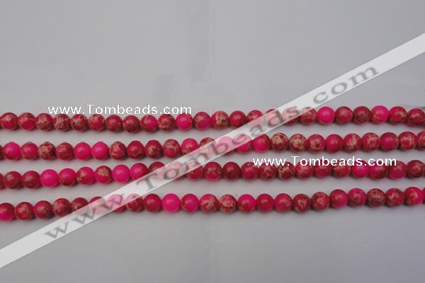 CDE2011 15.5 inches 4mm round dyed sea sediment jasper beads