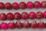 CDE2012 15.5 inches 6mm round dyed sea sediment jasper beads