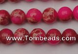 CDE2013 15.5 inches 8mm round dyed sea sediment jasper beads