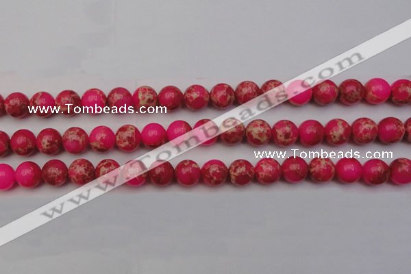 CDE2015 15.5 inches 12mm round dyed sea sediment jasper beads