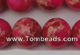 CDE2021 15.5 inches 24mm round dyed sea sediment jasper beads