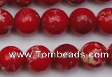 CDE2025 15.5 inches 10mm round dyed sea sediment jasper beads