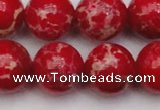 CDE2030 15.5 inches 20mm round dyed sea sediment jasper beads