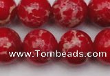 CDE2030 15.5 inches 20mm round dyed sea sediment jasper beads