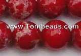 CDE2031 15.5 inches 22mm round dyed sea sediment jasper beads