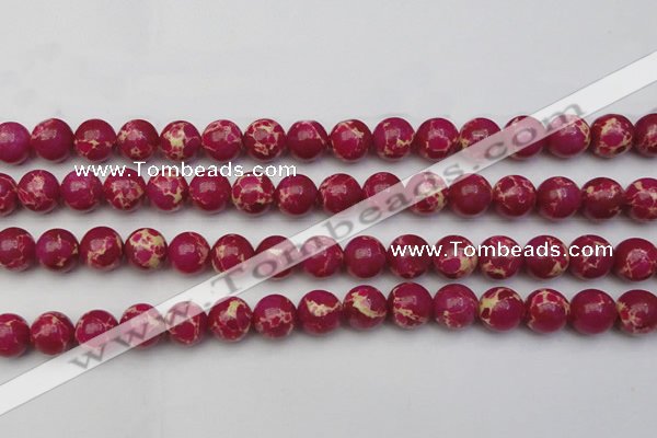 CDE2038 15.5 inches 14mm round dyed sea sediment jasper beads