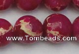 CDE2042 15.5 inches 22mm round dyed sea sediment jasper beads