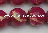 CDE2043 15.5 inches 24mm round dyed sea sediment jasper beads