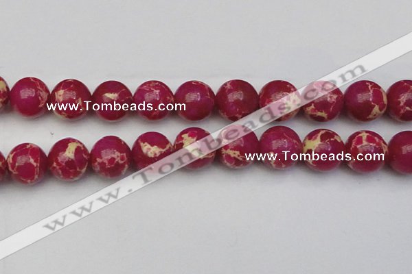 CDE2043 15.5 inches 24mm round dyed sea sediment jasper beads