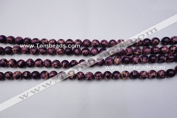 CDE2044 15.5 inches 4mm round dyed sea sediment jasper beads