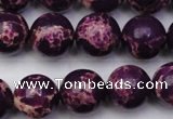 CDE2049 15.5 inches 14mm round dyed sea sediment jasper beads