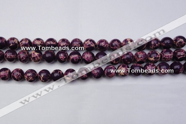 CDE2049 15.5 inches 14mm round dyed sea sediment jasper beads