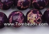 CDE2053 15.5 inches 22mm round dyed sea sediment jasper beads
