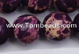 CDE2054 15.5 inches 24mm round dyed sea sediment jasper beads