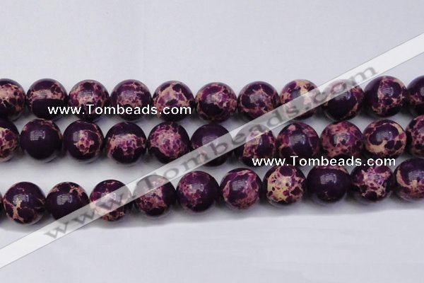 CDE2054 15.5 inches 24mm round dyed sea sediment jasper beads