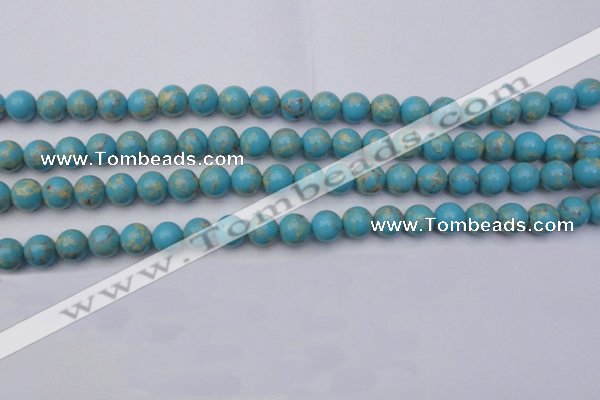 CDE2058 15.5 inches 10mm round dyed sea sediment jasper beads