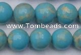 CDE2061 15.5 inches 16mm round dyed sea sediment jasper beads