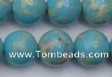 CDE2063 15.5 inches 20mm round dyed sea sediment jasper beads