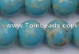 CDE2064 15.5 inches 22mm round dyed sea sediment jasper beads
