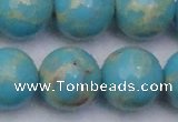 CDE2065 15.5 inches 24mm round dyed sea sediment jasper beads