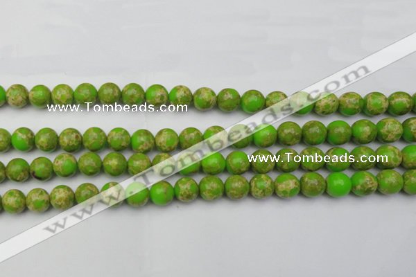 CDE2069 15.5 inches 10mm round dyed sea sediment jasper beads