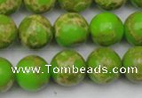 CDE2071 15.5 inches 14mm round dyed sea sediment jasper beads