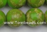 CDE2076 15.5 inches 24mm round dyed sea sediment jasper beads