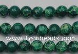 CDE2077 15.5 inches 4mm round dyed sea sediment jasper beads