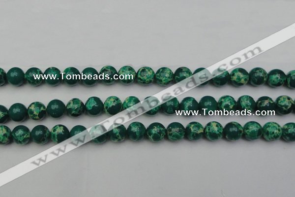 CDE2080 15.5 inches 10mm round dyed sea sediment jasper beads