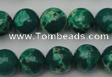 CDE2081 15.5 inches 12mm round dyed sea sediment jasper beads