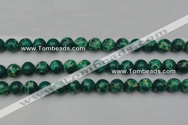 CDE2082 15.5 inches 14mm round dyed sea sediment jasper beads