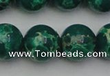 CDE2084 15.5 inches 18mm round dyed sea sediment jasper beads