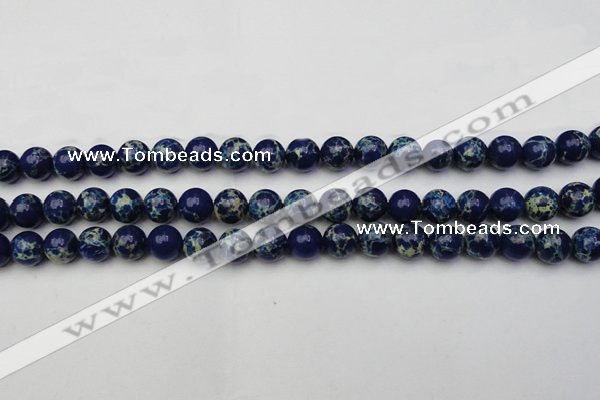 CDE2091 15.5 inches 10mm round dyed sea sediment jasper beads