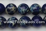 CDE2092 15.5 inches 12mm round dyed sea sediment jasper beads