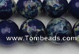 CDE2094 15.5 inches 16mm round dyed sea sediment jasper beads