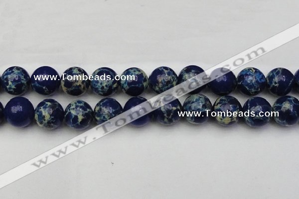 CDE2097 15.5 inches 22mm round dyed sea sediment jasper beads