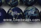 CDE2098 15.5 inches 24mm round dyed sea sediment jasper beads