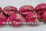 CDE22 15.5 inches 15*20mm star fruit shaped dyed sea sediment jasper beads