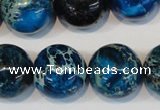 CDE222 15.5 inches 20mm round dyed sea sediment jasper beads