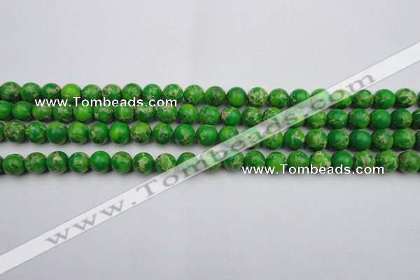 CDE2220 15.5 inches 4mm round dyed sea sediment jasper beads