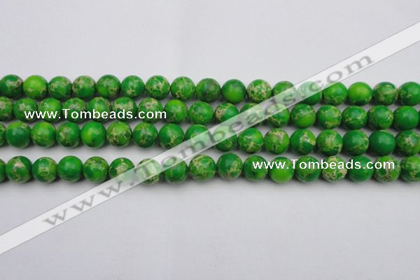 CDE2223 15.5 inches 10mm round dyed sea sediment jasper beads