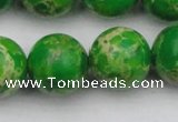 CDE2227 15.5 inches 18mm round dyed sea sediment jasper beads