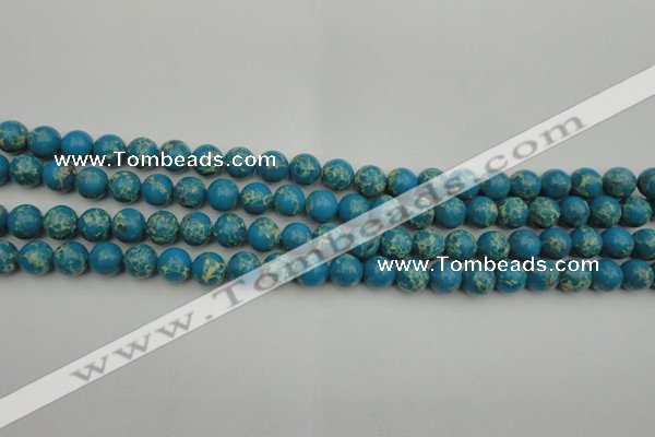 CDE2231 15.5 inches 4mm round dyed sea sediment jasper beads