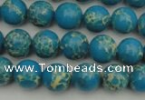 CDE2232 15.5 inches 6mm round dyed sea sediment jasper beads