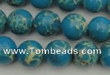 CDE2234 15.5 inches 10mm round dyed sea sediment jasper beads