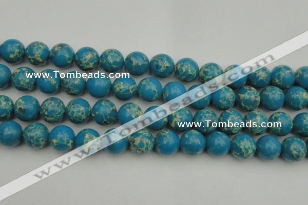 CDE2237 15.5 inches 16mm round dyed sea sediment jasper beads