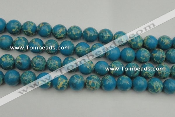 CDE2238 15.5 inches 18mm round dyed sea sediment jasper beads